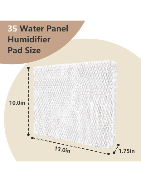 Filtro de Panel de Agua 35 Sxkxm para Humidificador Lennox X2661 - 2 Paquete Filtro de Panel de Agua 35 Sxkxm para Humidificador Lennox X2661 - 2 Paquete