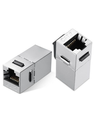 Conector Keystone CAT7 PHIZLI Acoplador RJ45 Femenino 2 Unidades