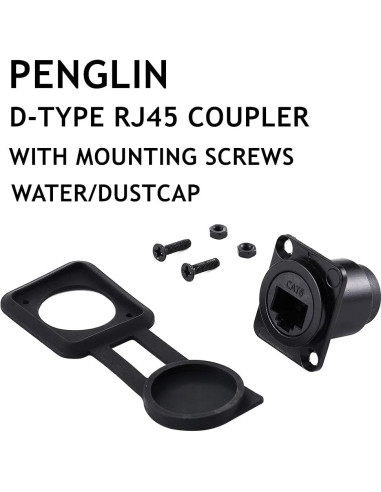 Acoplador RJ45 D-Type Hembrado 2 Piezas PENGLIN CAT6