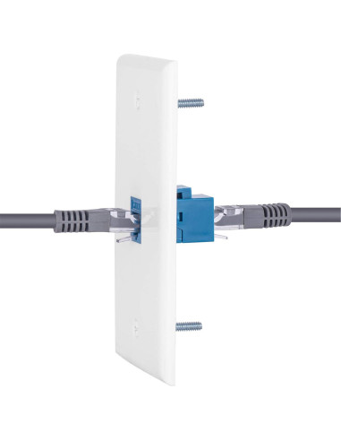 Placa de Pared Ethernet Cat6 Ubrand 1 Puerto RJ45 Hembra 4 Pzs