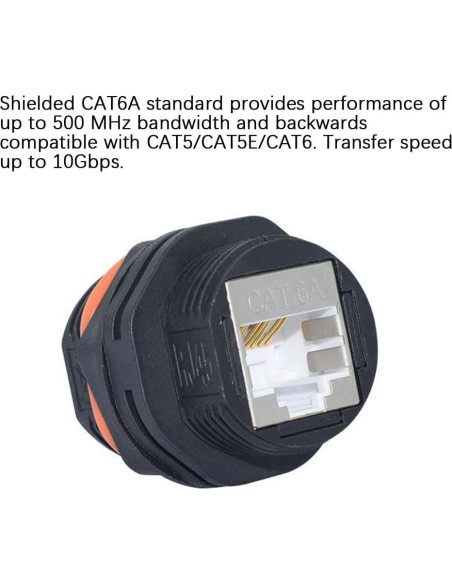 10 Conectores RJ45 a Prueba de Agua CAT6A ANMBEST 10 Conectores RJ45 a Prueba de Agua CAT6A ANMBEST