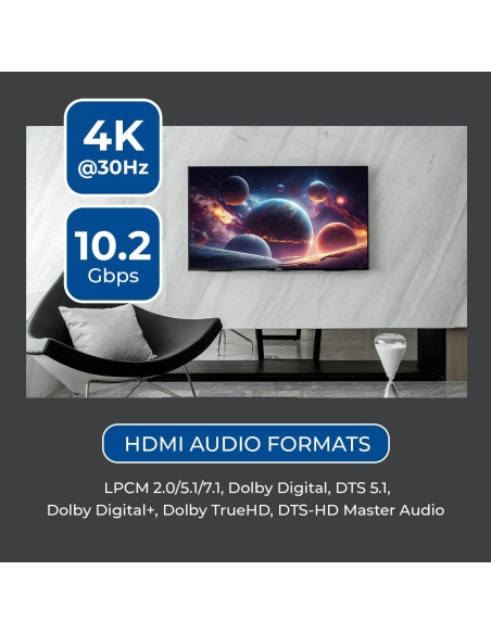 Matriz HDMI 8x8 OREI HDS-808 4K 30Hz con Control Remoto Matriz HDMI 8x8 OREI HDS-808 4K 30Hz con Control Remoto