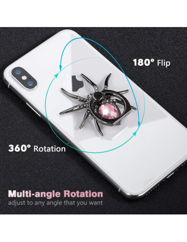 Soporte de Anillo para Teléfono Allengel Spider - Rosa