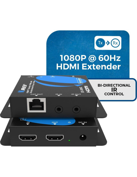Extensor HDMI sobre Ethernet OREI HDA-102IR 150m 1080p Extensor HDMI sobre Ethernet OREI HDA-102IR 150m 1080p