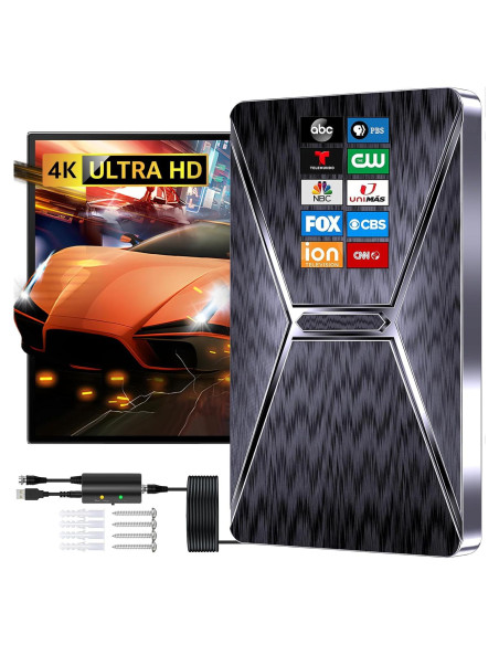Antena Digital HD AXEVOI 2025 - Rango 4345 km, 4K, 8K Antena Digital HD AXEVOI 2025 - Rango 4345 km, 4K, 8K