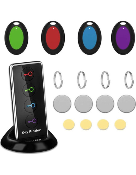 Localizador Inalámbrico Bluetooth Jremreo - 4 Receptores Localizador Inalámbrico Bluetooth Jremreo - 4 Receptores