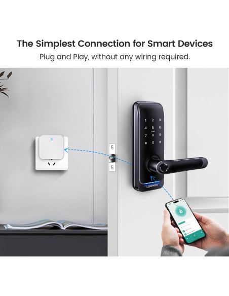 Puente Wi-Fi LOQRON para Cerraduras Inteligentes Bluetooth Puente Wi-Fi LOQRON para Cerraduras Inteligentes Bluetooth