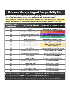 Teclado Universal Lpyec para Puertas de Garaje 5 Botones 2