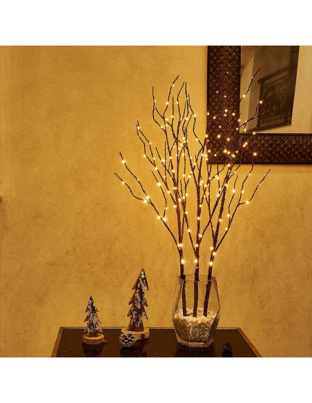 Ramas de Sauce Iluminadas Hairui 76cm 150 Luces LED Regulador Ramas de Sauce Iluminadas Hairui 76cm 150 Luces LED Regulador