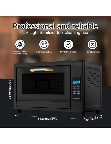 Esterilizador UV 24L Genérico con Pantalla LED y 3 Modos Esterilizador UV 24L Genérico con Pantalla LED y 3 Modos