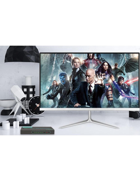 Interruptor HDMI SkycropHD 4K 5 en 1 con Control Remoto Interruptor HDMI SkycropHD 4K 5 en 1 con Control Remoto