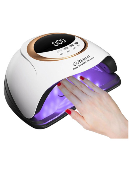 Lámpara UV LED 180W HeerMua para Uñas de Gel con Sensor Lámpara UV LED 180W HeerMua para Uñas de Gel con Sensor