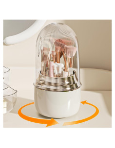 Soporte Organizador de Brochas de Maquillaje Anylady Blanco 360