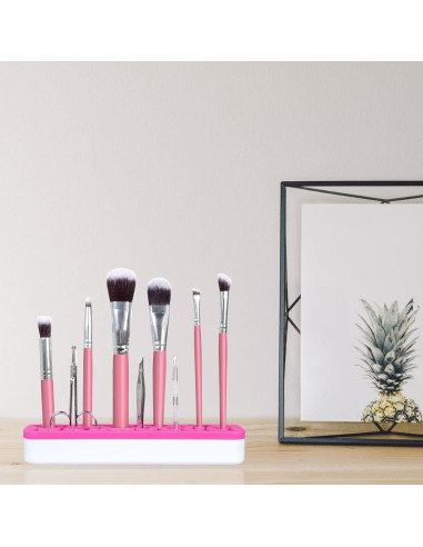 Soporte de Brochas de Maquillaje TANG SONG 1PC Rosa