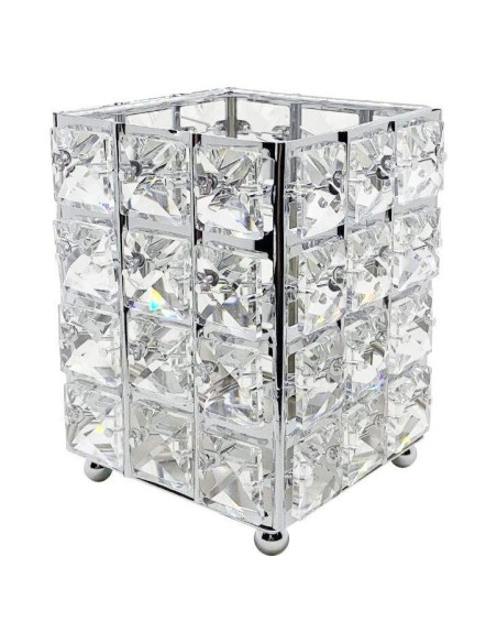 Organizador de Brochas de Maquillaje Miaowater Cuadrado Plateado Organizador de Brochas de Maquillaje Miaowater Cuadrado Plateado
