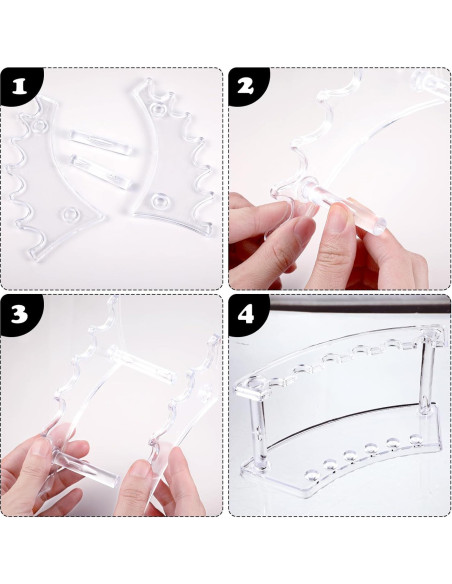 Soporte de Plástico para Bolígrafos Tinlade - 2 Piezas, 6 Ranuras Soporte de Plástico para Bolígrafos Tinlade - 2 Piezas, 6 Ranuras