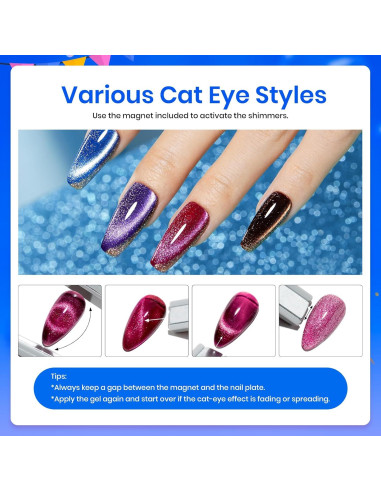 Set de Esmalte de Uñas Gel Ojo de Gato Beetles - 36 Colores