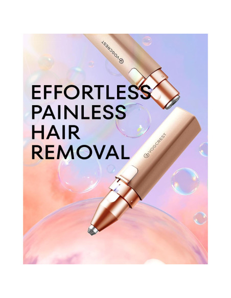 Depilador Facial Recargable VOGCREST 2-en-1 con Luz LED Depilador Facial Recargable VOGCREST 2-en-1 con Luz LED
