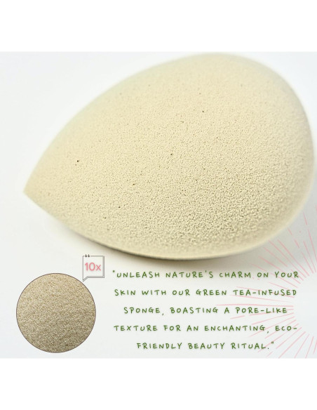 Esponja de Maquillaje Ecológica Bumfuzz Té Verde 1 Cuenta Esponja de Maquillaje Ecológica Bumfuzz Té Verde 1 Cuenta