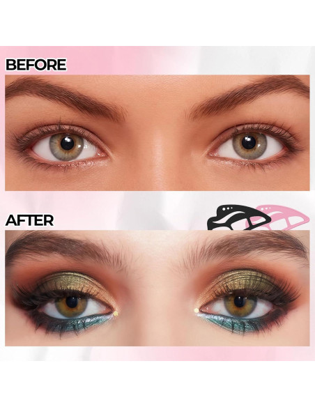 Set de Herramientas de Maquillaje Eyetour - Plantillas Sombra de Ojos y Brocha Set de Herramientas de Maquillaje Eyetour - Plantillas Sombra de Ojos y Brocha