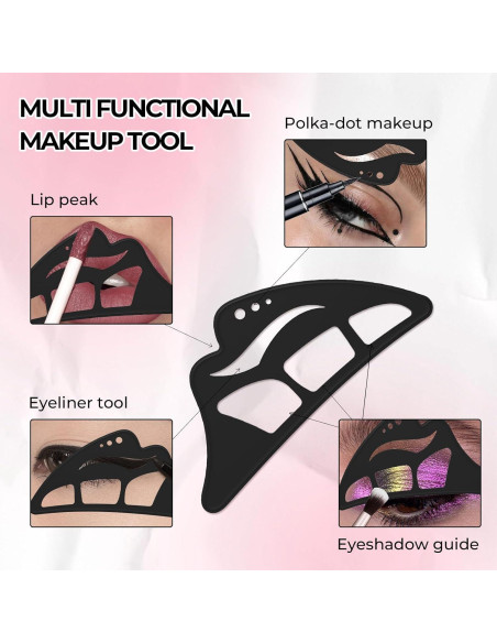 Set de Herramientas de Maquillaje Eyetour - Plantillas Sombra de Ojos y Brocha Set de Herramientas de Maquillaje Eyetour - Plantillas Sombra de Ojos y Brocha