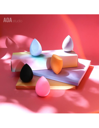 Set de 5 Esponjas de Maquillaje AOA Beauty Libre de Látex