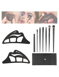 Set de Plantillas de Sombra de Ojos Dexspoeny con Delineador y Brochas