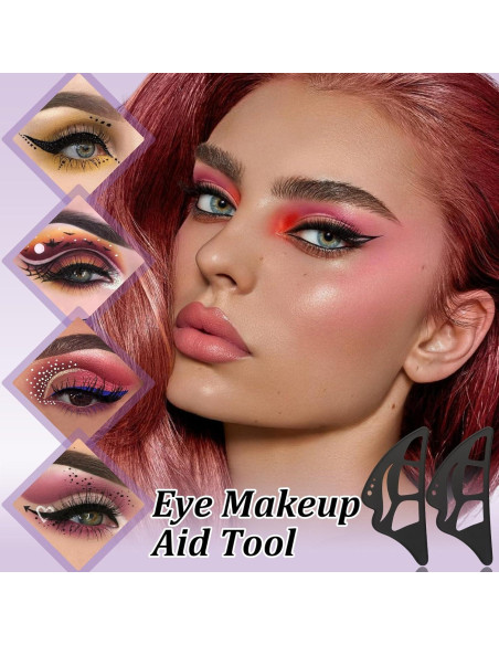Set de Plantillas de Sombra de Ojos Dexspoeny con Delineador y Brochas Set de Plantillas de Sombra de Ojos Dexspoeny con Delineador y Brochas