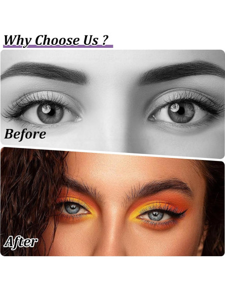 Set de Plantillas de Sombra de Ojos Dexspoeny con Delineador y Brochas Set de Plantillas de Sombra de Ojos Dexspoeny con Delineador y Brochas