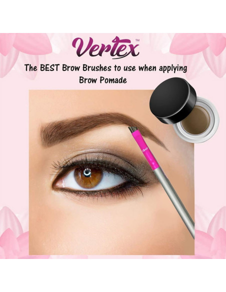 Kit de Brochas para Cejas Vertex Beauty - 2 Piezas Anguladas Kit de Brochas para Cejas Vertex Beauty - 2 Piezas Anguladas