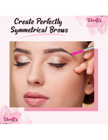 Kit de Brochas para Cejas Vertex Beauty - 2 Piezas Anguladas