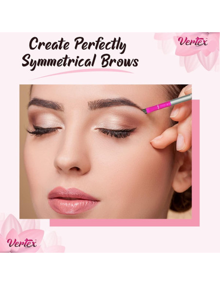 Kit de Brochas para Cejas Vertex Beauty - 2 Piezas Anguladas Kit de Brochas para Cejas Vertex Beauty - 2 Piezas Anguladas