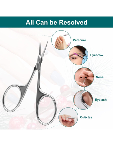 Tijeras de Manicura CGBE Curvadas para Cejas y Cutículas Tijeras de Manicura CGBE Curvadas para Cejas y Cutículas