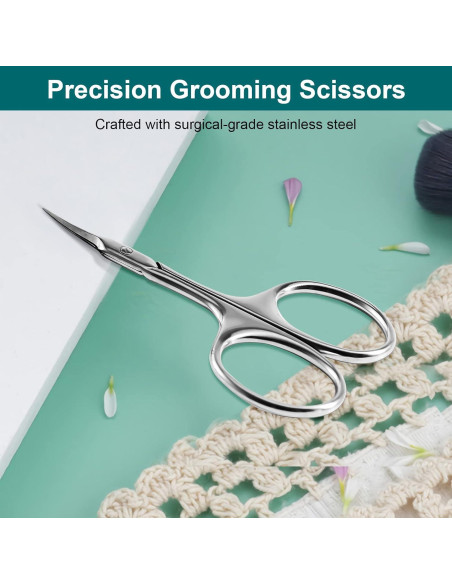 Tijeras de Manicura CGBE Curvadas para Cejas y Cutículas Tijeras de Manicura CGBE Curvadas para Cejas y Cutículas