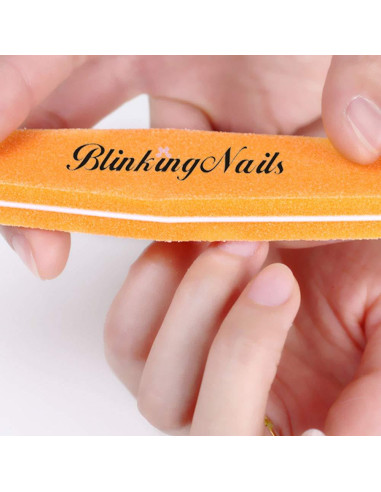 Esponja Lima de Uñas BlinkingNails Doble Cara 100/180 Grano 10 Piezas
