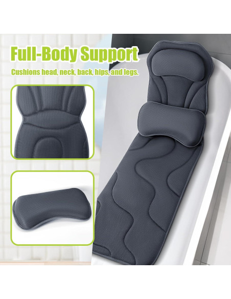 Almohada de Baño Completo Bathland 132x43 cm Antideslizante Almohada de Baño Completo Bathland 132x43 cm Antideslizante
