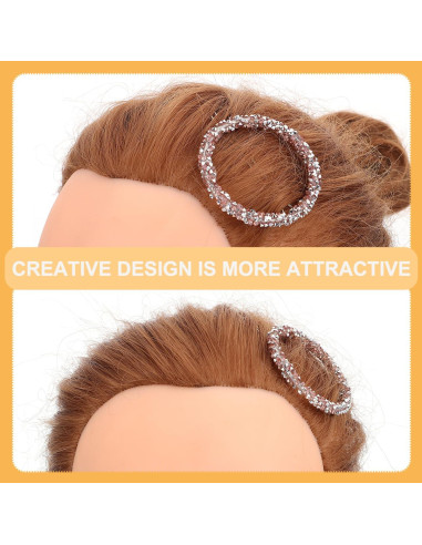 Clip para Cabello de Novia Lurrose 3 Piezas Rhinestones