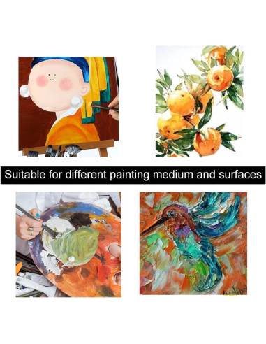 Kit de Pinceles de Pintura Transon 16 Piezas con Estuche