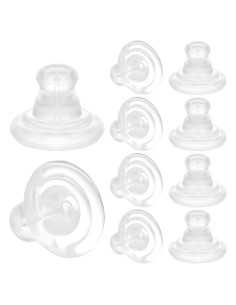 10 Respaldo de Aretes de Silicona Transparente Bremorou