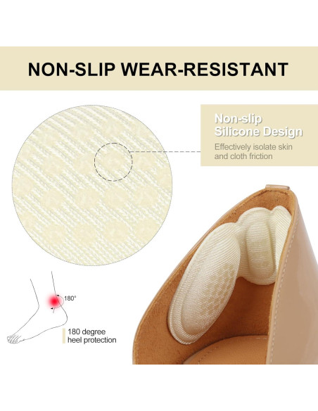 6 Pares Almohadillas para Talones Qgond - Alivio Dolor y Ampollas 6 Pares Almohadillas para Talones Qgond - Alivio Dolor y Ampollas