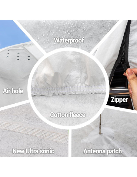 Cubierta de Coche Season Guard Hyvek Impermeable 469,9 cm Cubierta de Coche Season Guard Hyvek Impermeable 469,9 cm