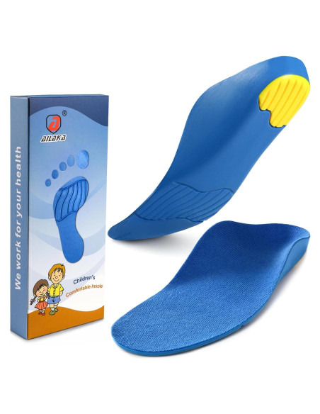 Plantillas ortopédicas Ailaka para niños 5-7 M US Azul Plantillas ortopédicas Ailaka para niños 5-7 M US Azul
