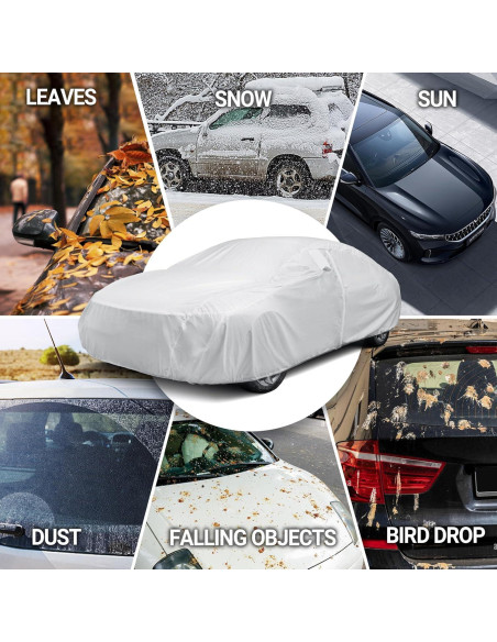Cubierta de Coche Season Guard Hyvek Impermeable 469,9 cm Cubierta de Coche Season Guard Hyvek Impermeable 469,9 cm