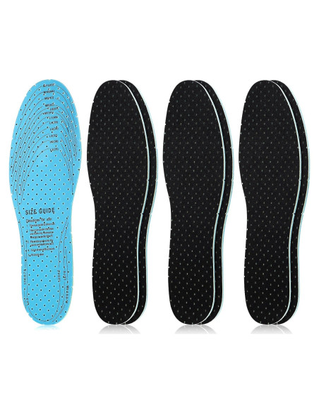 3 Pares de Plantillas Transpirables Sintege de Láttex 29.2 cm 3 Pares de Plantillas Transpirables Sintege de Láttex 29.2 cm