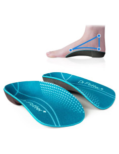 Plantillas ortopédicas 3/4 Dr. Potter+ para fascitis plantar