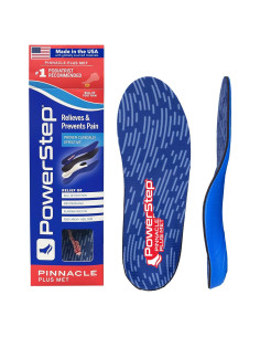 Plantillas PowerStep Pinnacle Plus Met para Metatarsalgia - M 5-5.5, F 7-7.5