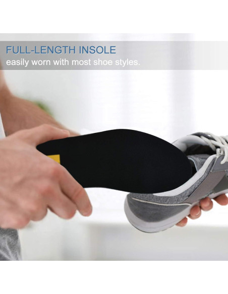 Plantillas de Gel TIESTRA para Hombres Talla L (US8-12) Negro Plantillas de Gel TIESTRA para Hombres Talla L (US8-12) Negro