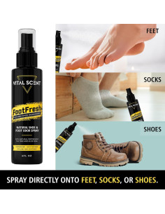 Spray Desodorante para Pies y Zapatos VITALSCENT 118 ml 2