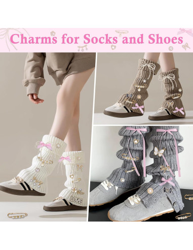 Kit de Encantos para Zapatos Yuboo - 39 Piezas de Joyería