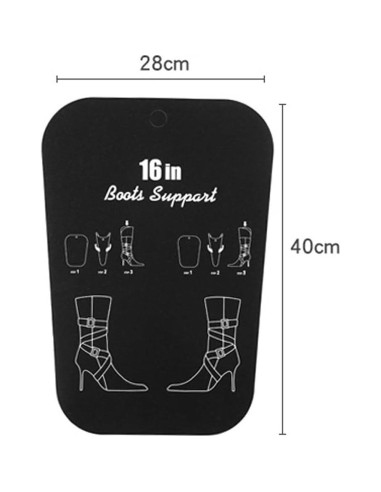 Soporte para Botas de Plástico Negro TOPWEL 40cm 2 Pares
